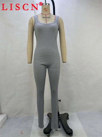 10 Wholesale Rompers Women Sleeveless Halter Lace Up Backless Jumpsuits Sexy Foot-pressing Y2k Fashion Clothing K17113