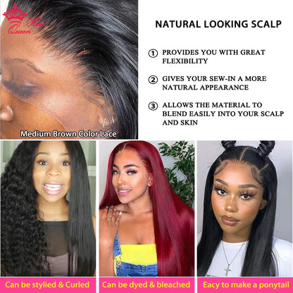 Real Invisible HD Lace Wigs Raw Human Hair FULL Frontal Wig Body Wave 13x6 13x4 5x5 6x6 7x7 Closure Pre Plucked Wigs Queen Hair