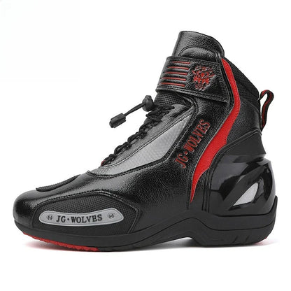 Men's Motorcycle Boots Waterproof Cross-country Travel Ankle Boots Women's Breathable and Wear-resistant Cycling Shoes