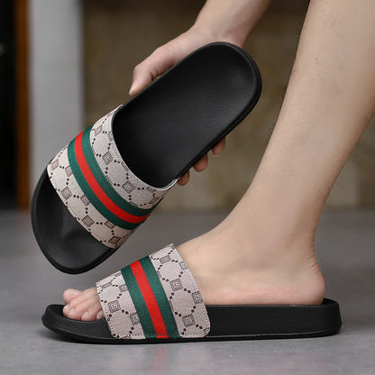 Fashion Brand Slippers for Men Ultra Soft Slides Non-slip Wear-resistant Sandals Men Casual Summer Indoor Outdoor Slippers