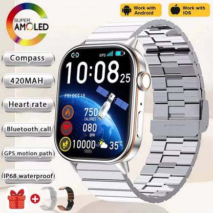 2026 New Multifunctional Smartwatch Women Gift Built-in GPS Bluetooth Call Music Fitness Sports Bracelet Sleep Monitor Watch Lad