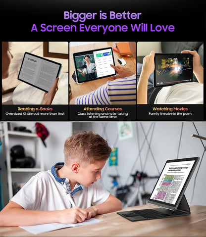 Global Version Real 14.1 inch Large Screen Tablet 256GB ROM Android 14 4G LTE 5G WiFi Tablets 14inch Планшет Laptop PAD 태블릿