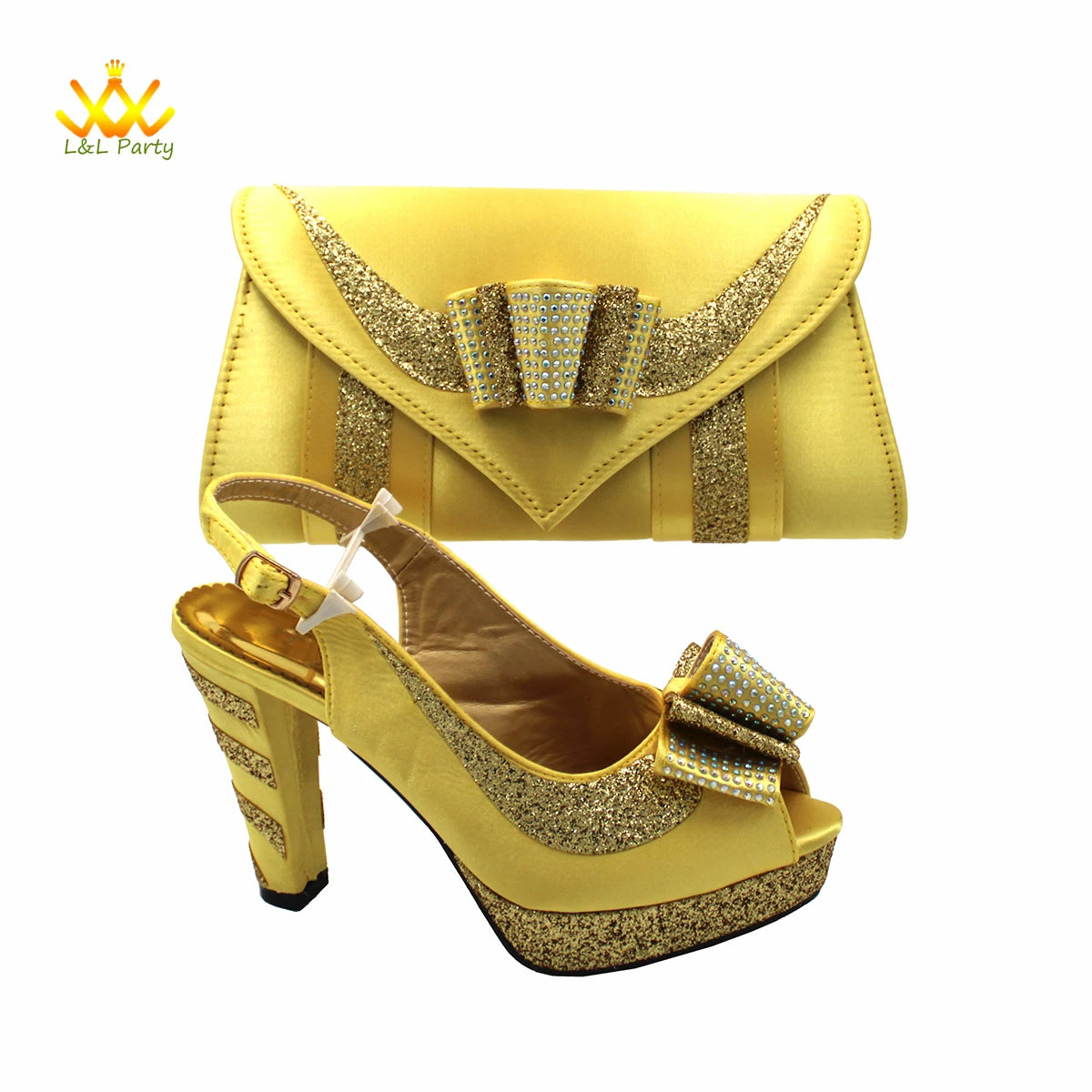 New Spring Autumn Super High Heels Shoes Matching Bag Set in Magenta Color For Nigerian Ladies Wedding Party
