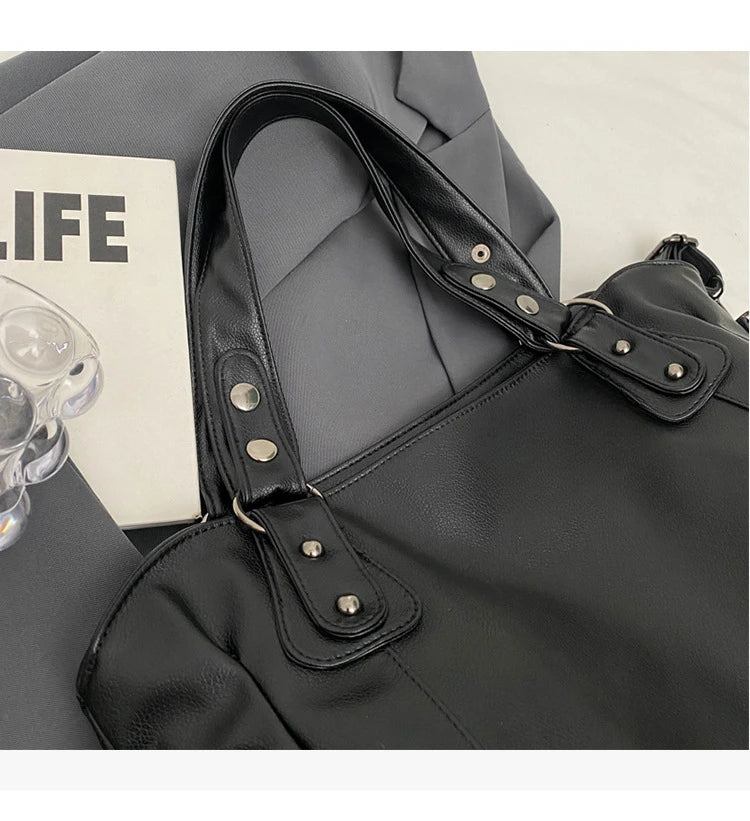 Soft Interior Compartment Shoulder Bags 2026 High Quality Contrasting Colors Bags for Women Fashion Zipper Pu Women's Handbags