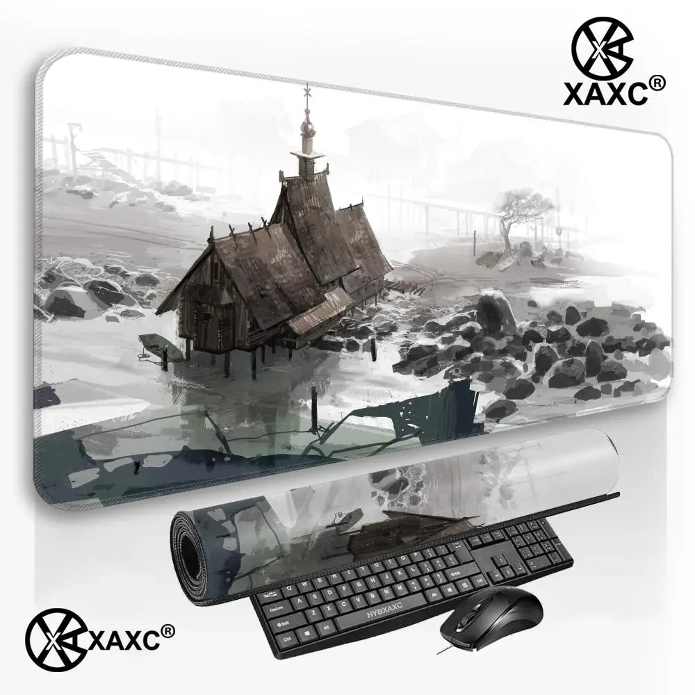 D-Disco E-Elysium Mouse Pad Large Gaming Mouse Pad Print Waterproof XXL Desk Mat For PC Laptop Non-Slip Desk Mat Carpet HYBXXC