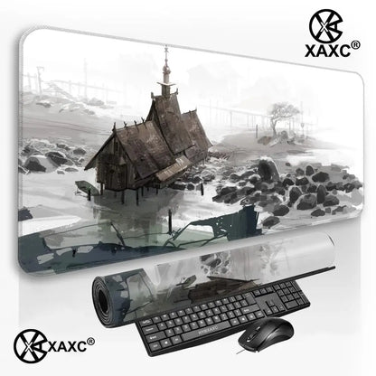 D-Disco E-Elysium Mouse Pad Large Gaming Mouse Pad Print Waterproof XXL Desk Mat For PC Laptop Non-Slip Desk Mat Carpet HYBXXC