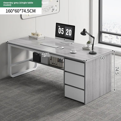 Multi-functional Desk Desktop Computer Desk Simple Home Desk Student Bedroom Bookshelf Integrated Writing Desk