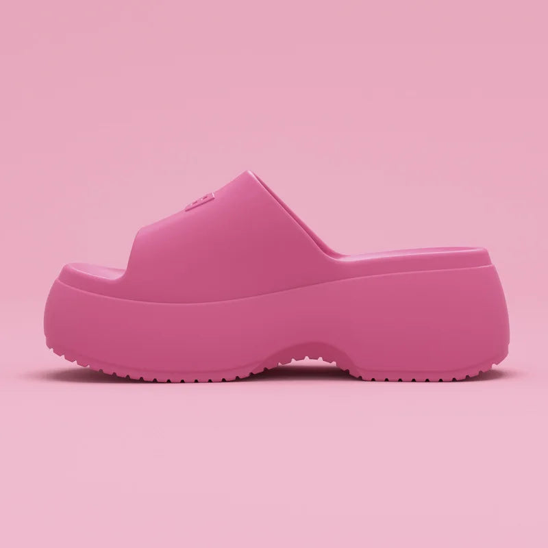 EVA Platform Slippers Women Wedges Fashion Luxury Designer Shoes Summer Sandals High Heels Indoor Outdoor Beach Elegant Footwear