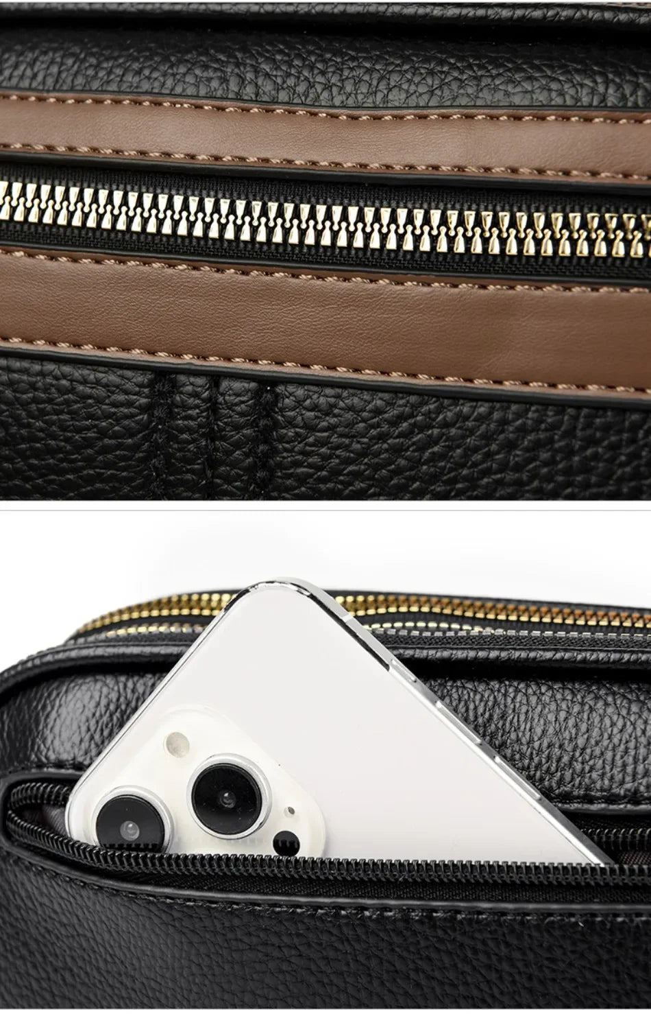 Genuine  3 Layers Luxury Designer Purses and Handbags Women Bag High Quality Leather Shoulder Sac  Bags for Women 2024Sac A Main