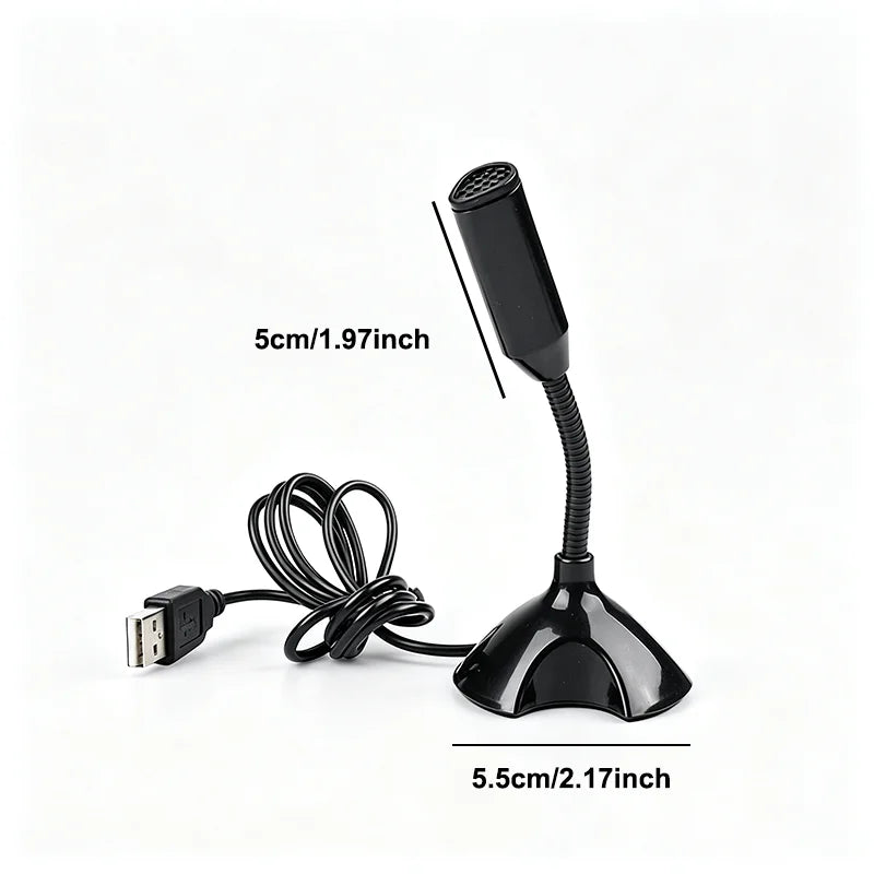 USB Gaming Microphone for PC Condenser Podcast Mic with Headphone Jack LED Noise Cancellation Studio Recording Mic