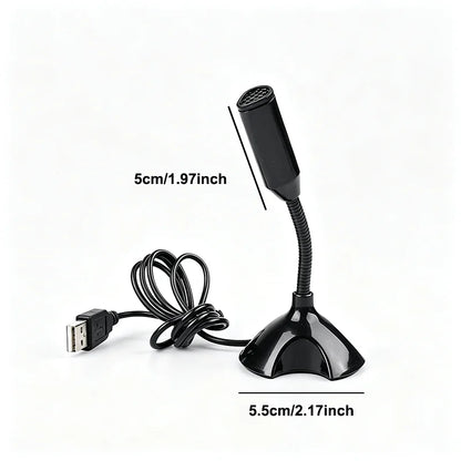 USB Gaming Microphone for PC Condenser Podcast Mic with Headphone Jack LED Noise Cancellation Studio Recording Mic