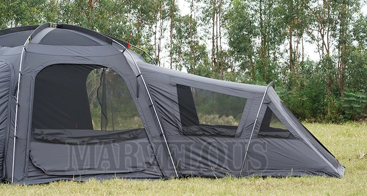 Hot Selling Large Connectable Big Family Camping Tent Dia. 460cm Geodesic Dome Tent with Modular Pod Tent Design 5 Bedrooms