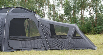 Hot Selling Large Connectable Big Family Camping Tent Dia. 460cm Geodesic Dome Tent with Modular Pod Tent Design 5 Bedrooms