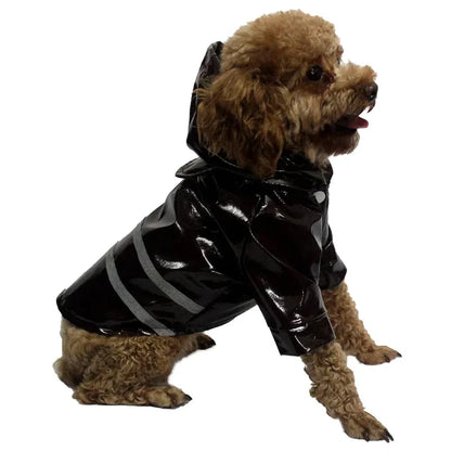 Summer Outdoor Puppy Pet Rain Coat S-XL Hoody Waterproof Jackets PU Raincoat for Dogs Cats Apparel Clothes Wholesale