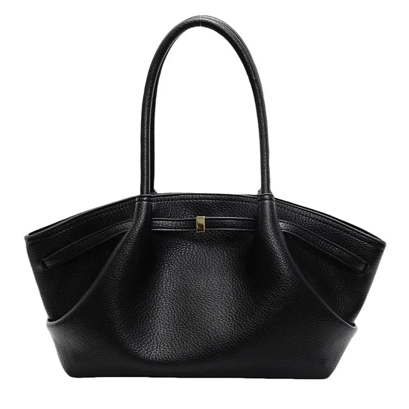2026 French Style Women Tote Bag Large Capacity Luxury Underarm Bag Casual Single Shoulder Handbag Daily Commute Shopping Bags