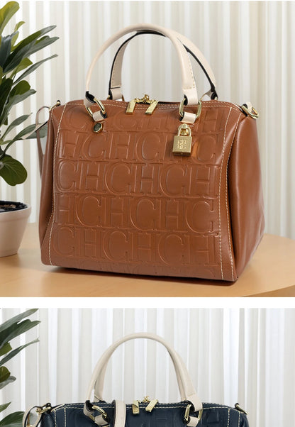 CH Autumn/Winter Christmas Fashion PU Material Lock Lock Design Women's Crossbody Bag 2026 Designer New Handbag Trendy Brand