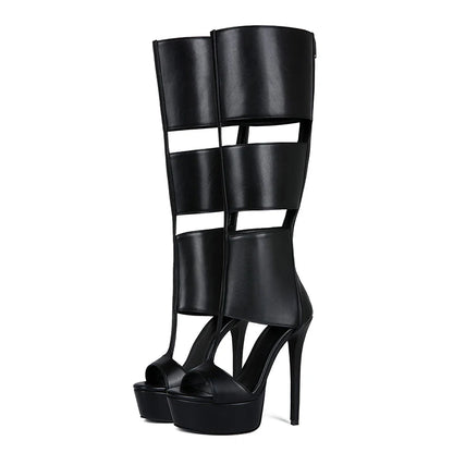 Summer sexy high heel platform  women sandal belt peep toe night party sandal