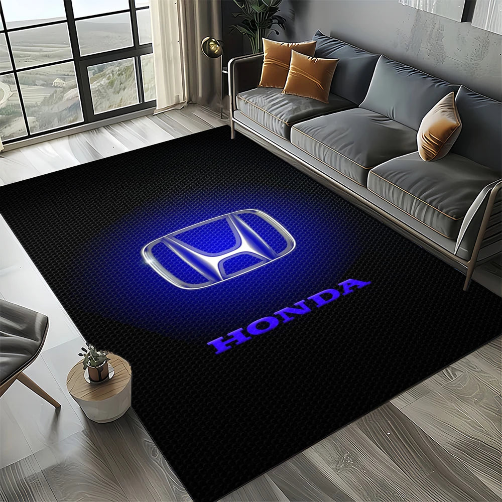 Racing Car H-HONDA HRC Motorcycle Carpet Rug for Living Room Bedroom Home Sofa Decoration,Kids Area Rug Non-slip Floor Mat Gift