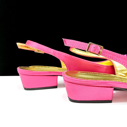 QSGFC New Italian Olive Pumps and Bag for Party 2024 INS Style Pointed-Toe Rhinestone Elegant Low Heels Wedge for Wome