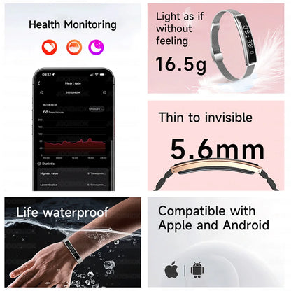 New Sports Waterproof Smart Band Bracelet Gesture Control Heart Rate Blood Oxygen Sleep Monitor Pedometer Screen Smartwatch 2026