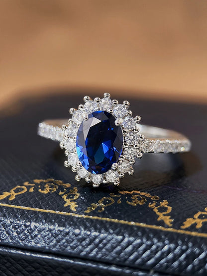 925 Sterling Silver Classic Gorgeous Zircon Queen's Crown Ring For Women Engagement Wedding Luxury High Quality Fine Jewelry