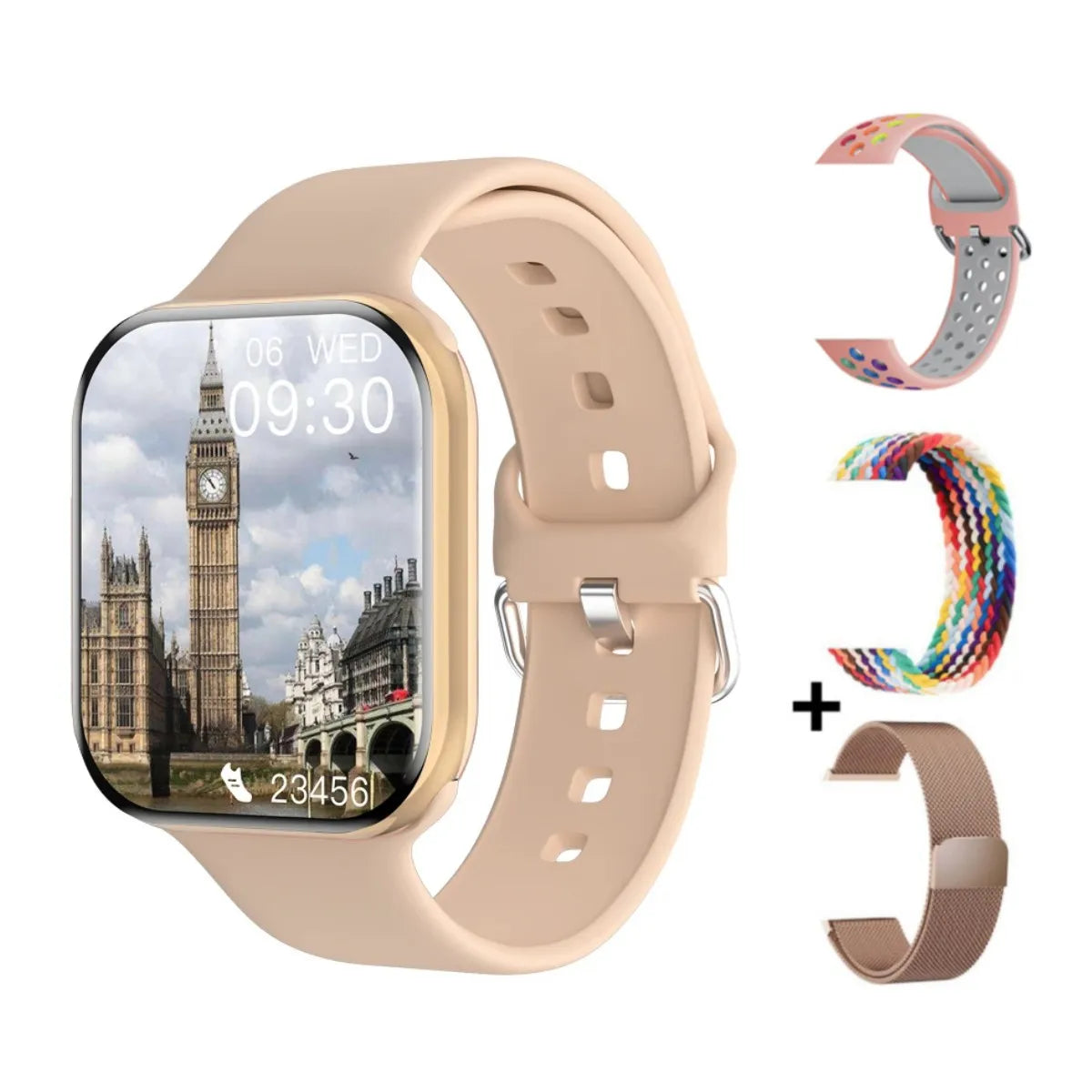 GPS Smart Watch Men For Apple Watch 10 Series Always On Display Body Temperature BT Call NFC Women DT Smartwatch For IOS Android