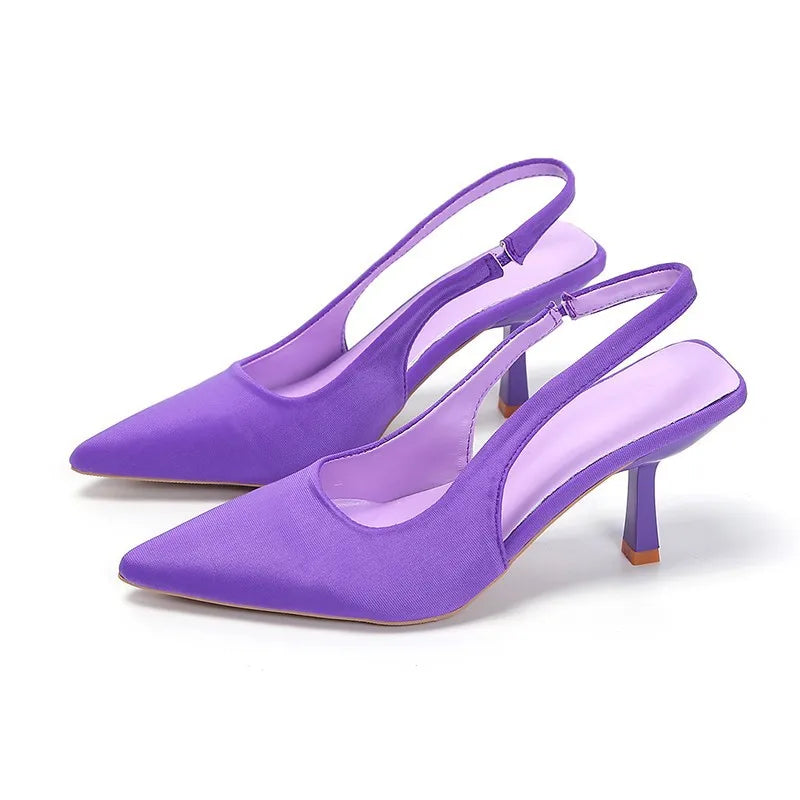 2026Sexy Women High Heels Luxury Pointed Toe Women's Pumps Fashion Shallow Sandals Stiletto Heels Women Party Wedding Shoes