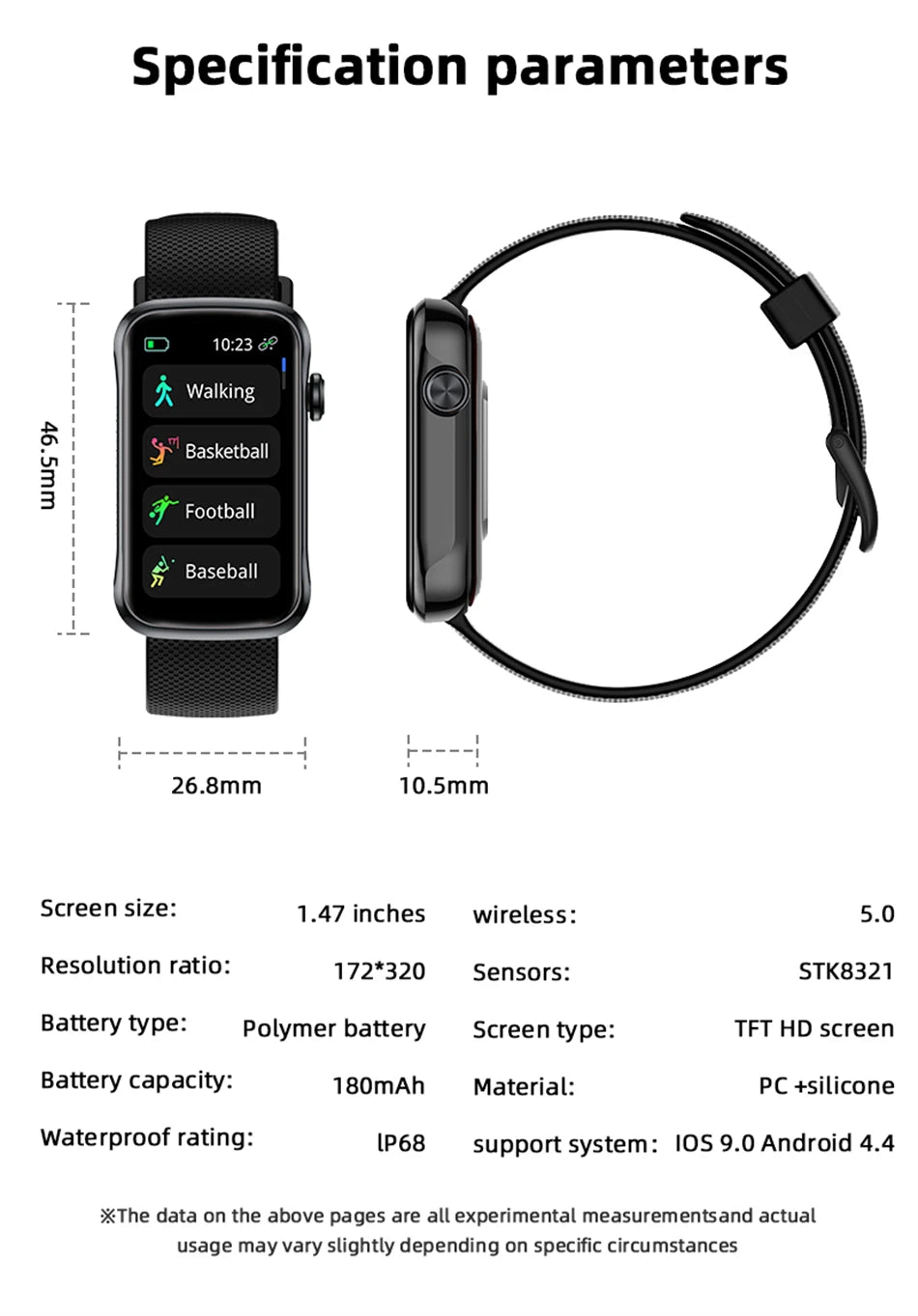 LIGE 1.47'' Smart Watch Women Men Smart Bracelet Heart Rate Step Count Sport Fitness Health Monitor Waterproof Smartwatch Ladies