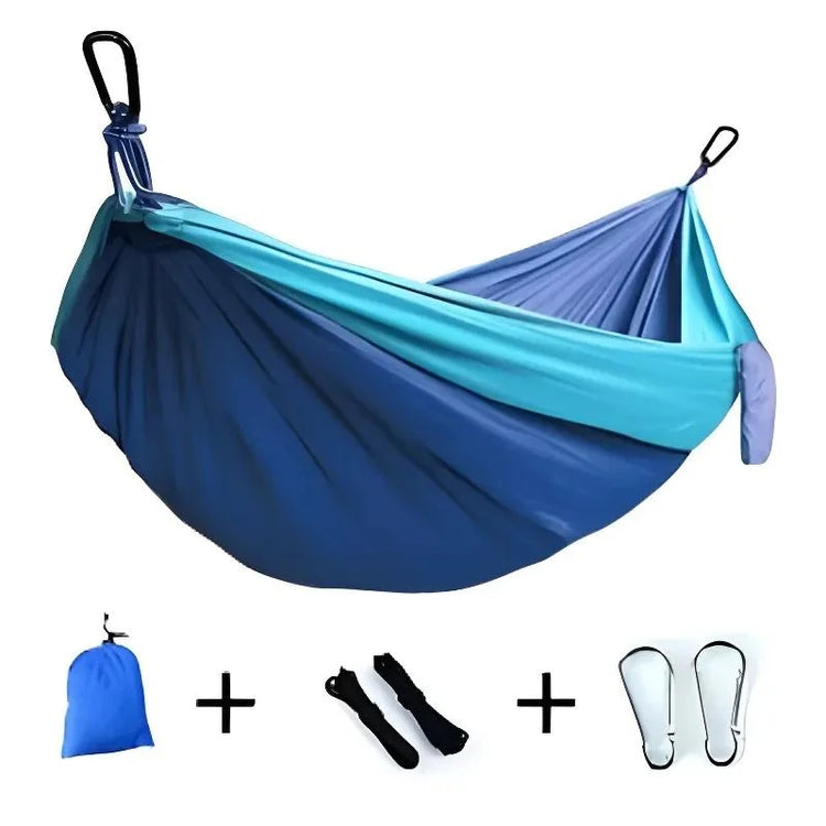 Ultralight Travel Hammock 661.39lbs Capacity Breathable Quick Dry with 2 Carabiners 2 Straps for Indoor Outdoor