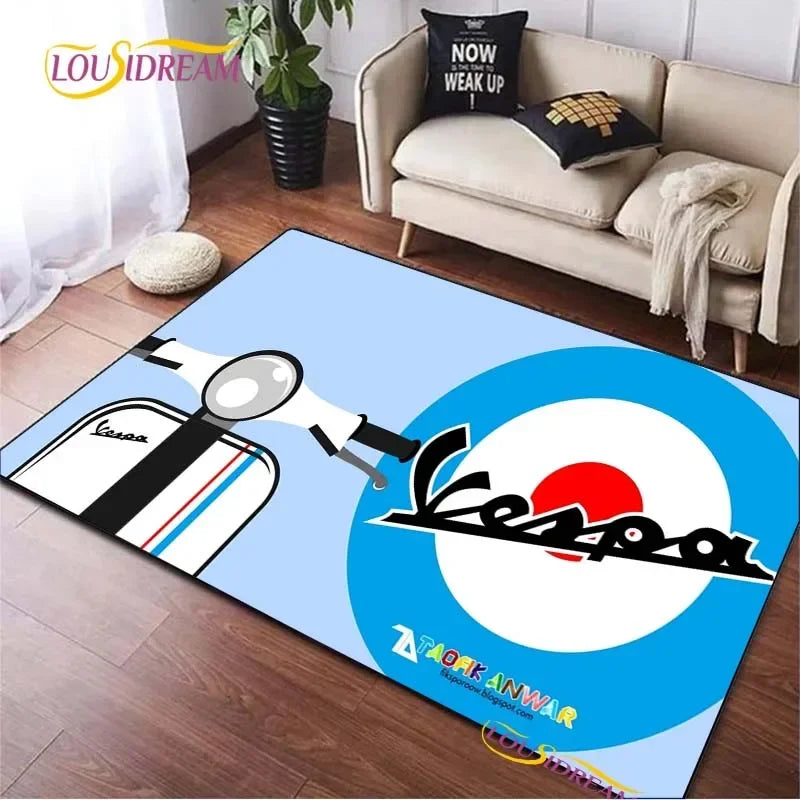 Modern Fashion Piaggios Moto Carpet for Living Room Bedroom Sofa Area Rug decor Kitchen un-slip floor Mat Alfombra birthday gift
