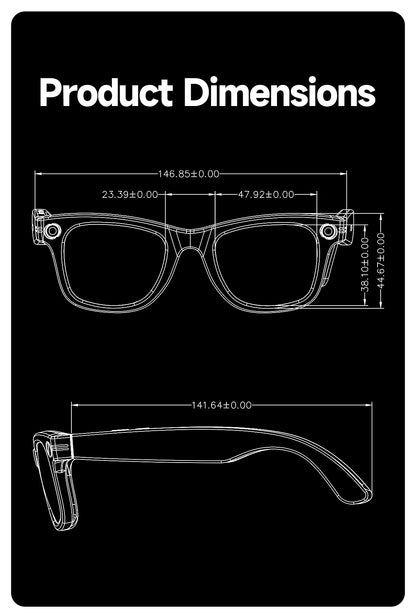 New 8MP Camera Smart Glasses Photography Video AI Intelligent Interactive Translation Call Smart Sunglasses Men Women Eyeglass