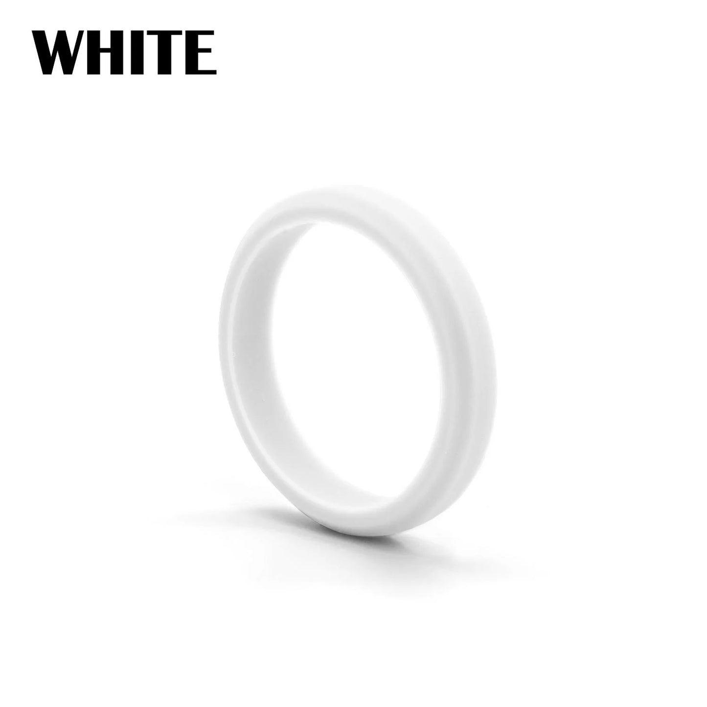 1pc Sports Hypotenuse Silicone Ring 7 Color for Women Wedding Rubber Bands Hypoallergenic Flexible Finger Rings