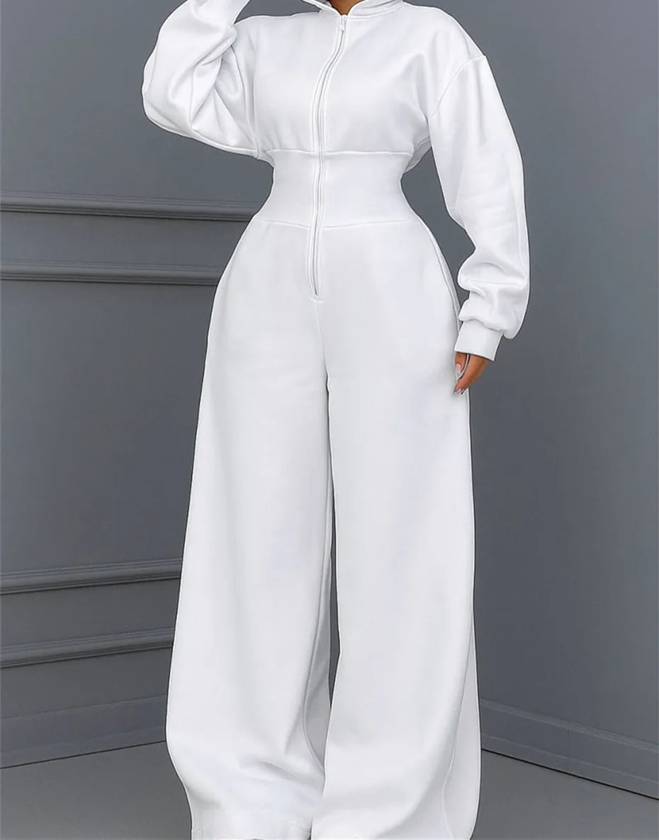 5 Bulk Items Wholesale Lots Rompers Womens Jumpsuits Long Sleeve Hooded Slim Solid Casual Y2k Clothing Street K16131
