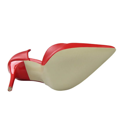 Summer Women 10.5cm High Heels Leather Pumps Female Escarpins Elegant Sweet Yellow Pink Stiletto Lady Wedding Heels Hollow Shoes