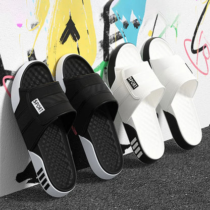 Big Size 40-47 Soft Bottom Sports Eva Slippers Men's Summer Fashion Indoor Outdoor Home Shallow Slippers Man Streetwear Sandals