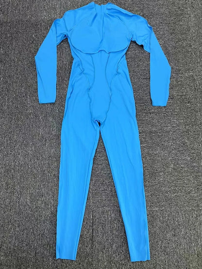 Yoga Sports Fitness Jumpsuits Sets Pants Women's Hip-lifting One-piece Open Back Long-sleeved Outdoors Workout Gym Yoga Bodysuit