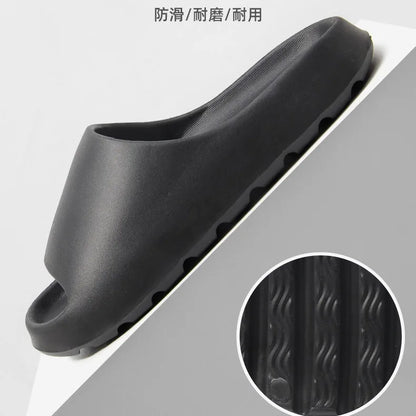 MENG PAI Thick Soled Eva Fashion Slides Soft Summer Slippers Comfortable Beach Sandals Casual Home Shoes For Men And Women