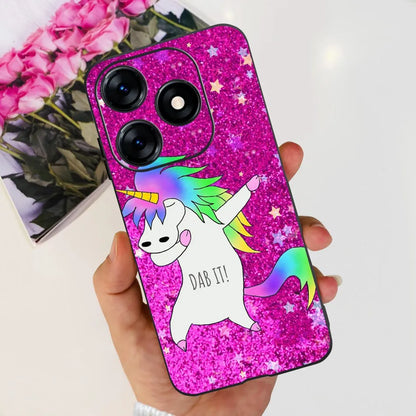 Phone Case For Tecno Spark 10 10C 2023 Fashion Flower Cat Butterfly Soft Silicone TPU Cases For Tecno Spark10 Spark10c KI5q KI5k