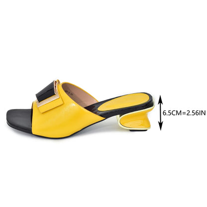 New Arrival African Women Wedding Shoes Decorated with Rhinestone Italian Pumps Women Shoe Ladies Sandals with Heels Party Pumps