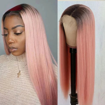 Debut Blonde Straight Lace Front Wigs 13x6x1 Lace Part Human Hair Wig For Women Transparent Lace Highlight Colored Remy Hair