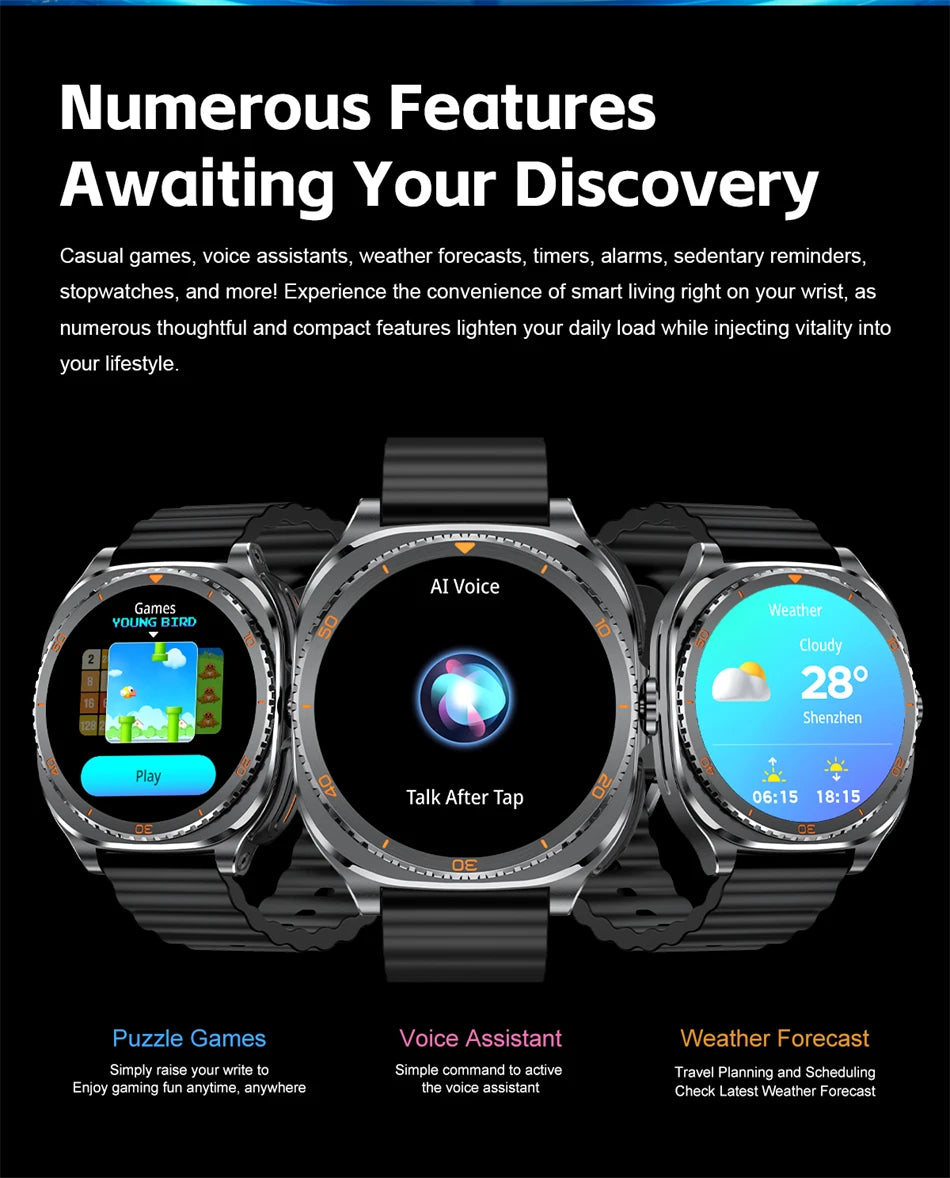 New 2026 TWS 2-in-1 Wireless Headset Smart Watch 7 Ultra AMOLED HD Screen Smartwatch with Earbuds Bluetooth Call Sports Watches