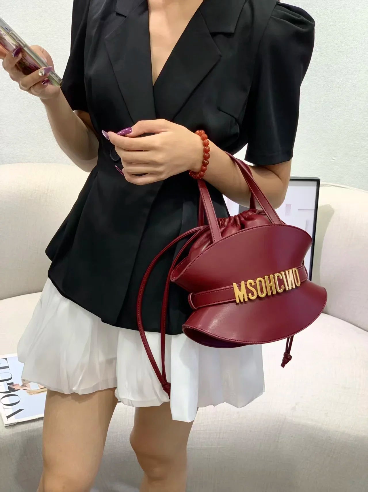 2026 New Fashion Square Diaper Bag Ladies Satchel Handbag Textured Leather Original Retro Crossbody Shoulder Purse Designer