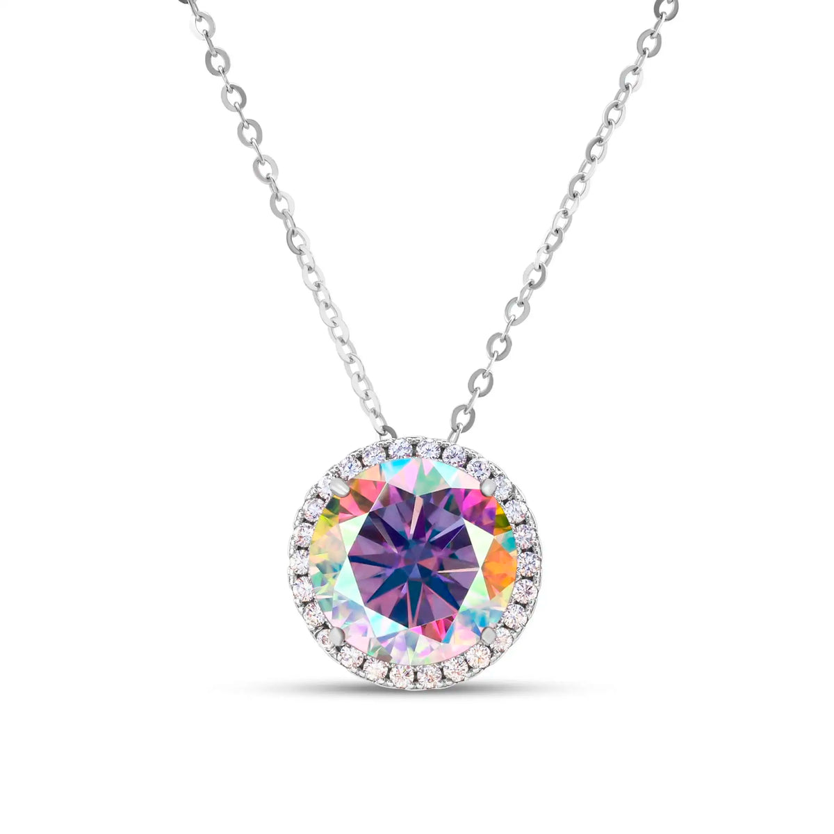 5CT D Color Moissanite Classic Pendant Necklace Fairy Necklace Real 925sterling Silver Women Fine Jewelry For Valentine's Party