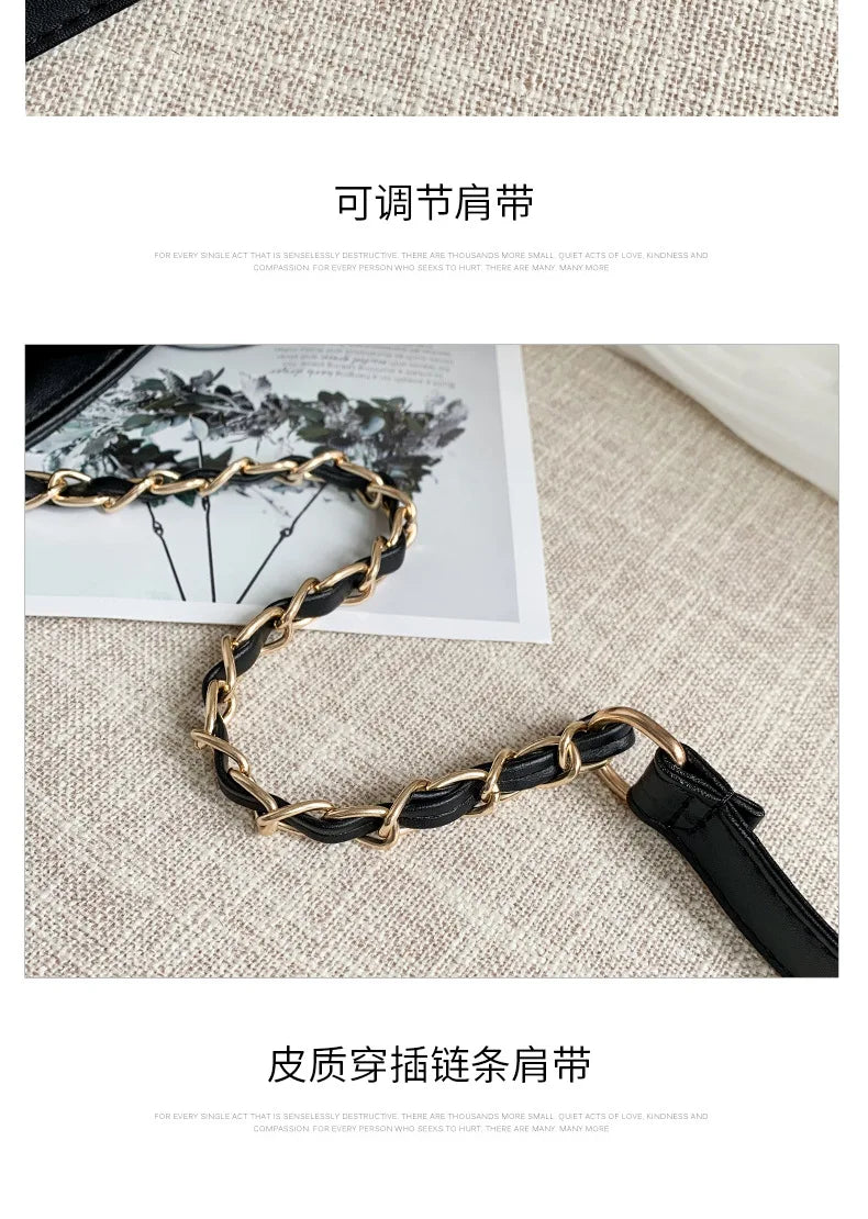 Design Handbag Shoulder Bags for Women Small Luxury Crossbody Bag High Quality Soft Leather Purse New Ladies Small Square Bag