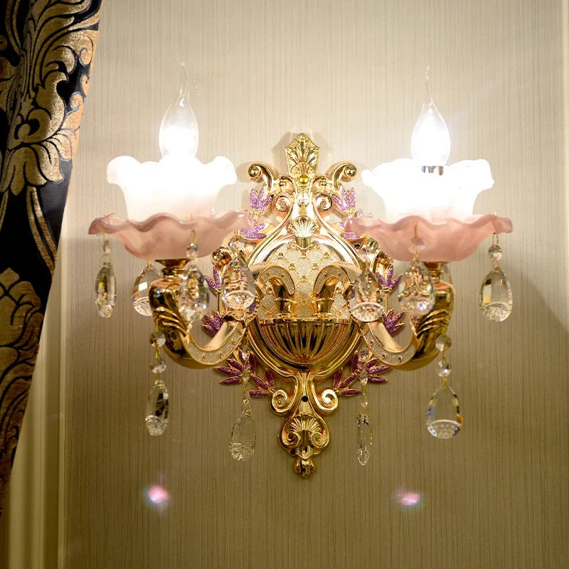 Zinc Alloy Crystal Chandelier Modern Living Room Decoration  Lighting European Restaurant Bedroom Candle  Lamps
