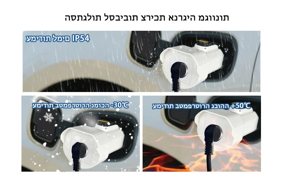 Type2 V2L Discharger Adapter Israel Socket Electric Vehicle Discharge for BYD Atto 3 MG Jaecoo J7 Geely Starray XPENG G6