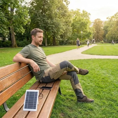 Outdoor USB Solar Charger Portable Solar Panel for Phone Fan Flashlight Power Bank Camping Hiking Fishing Travel Accessories