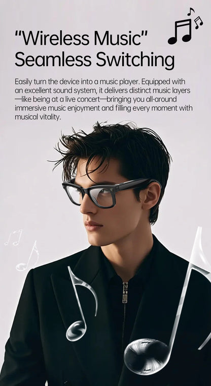 AI Smart Glasses with 8MP Camera Video Recording 100+ Languages Translation Sunglasses Bluetooth Call Music Play Men Women 2026