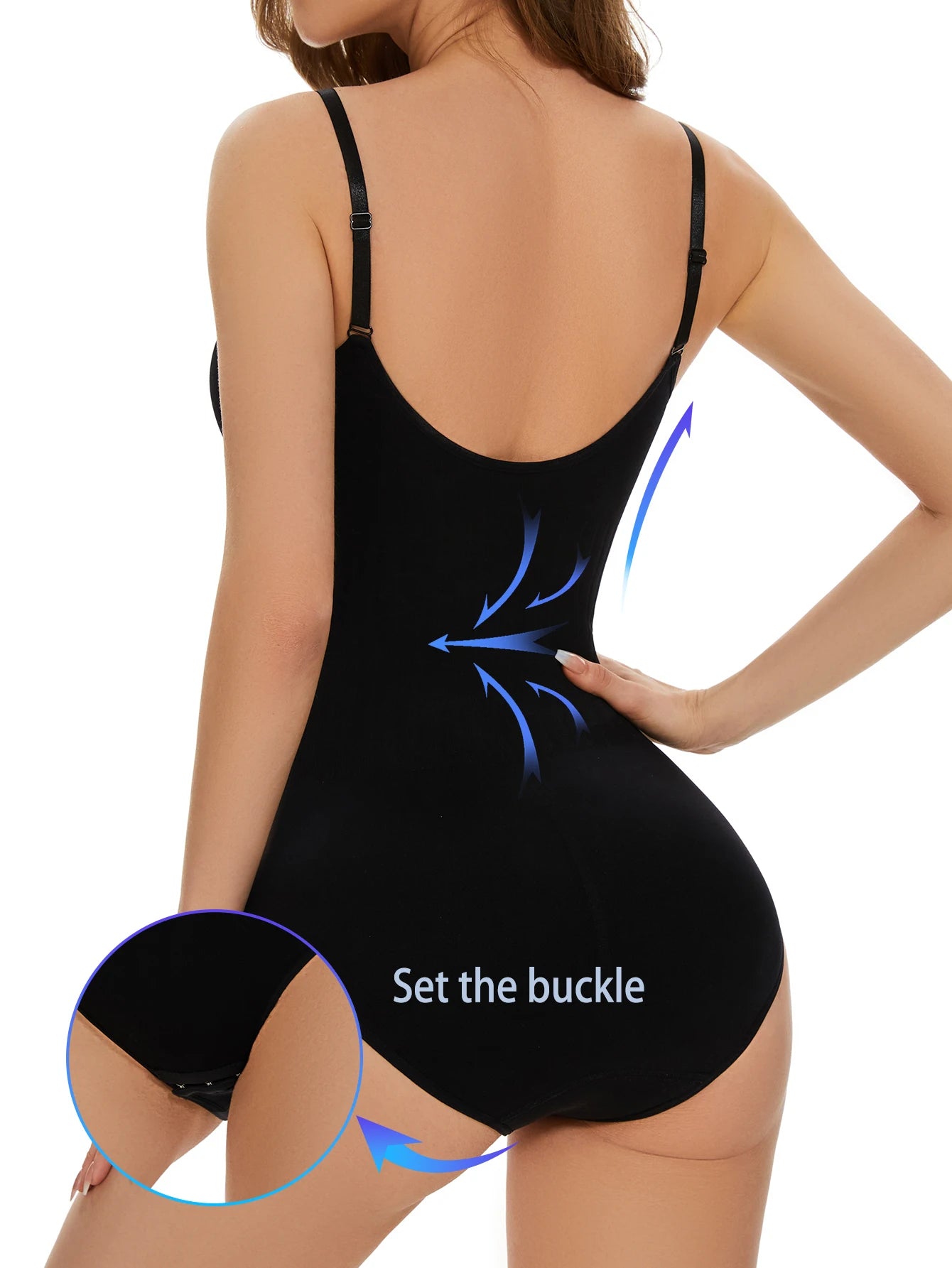 Ladies One-Piece Shapewear with Tummy Control and Butt Lifting Elastic Bodysuit