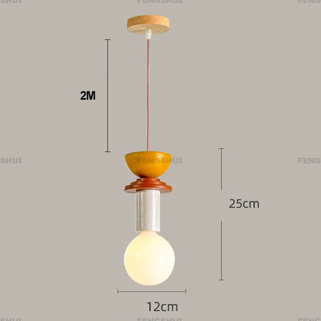 Fast Shipping Nordic Wood LED Pendant Lights Kitchen Home Decor Hanging Lamp Restaurant Ceiling Chandelier Lustre Light Fixture
